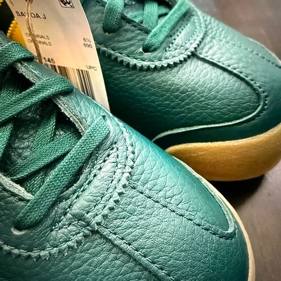 Adidas Kid’s Samba Green and Yellow Sneakers - Picture 5 of 8